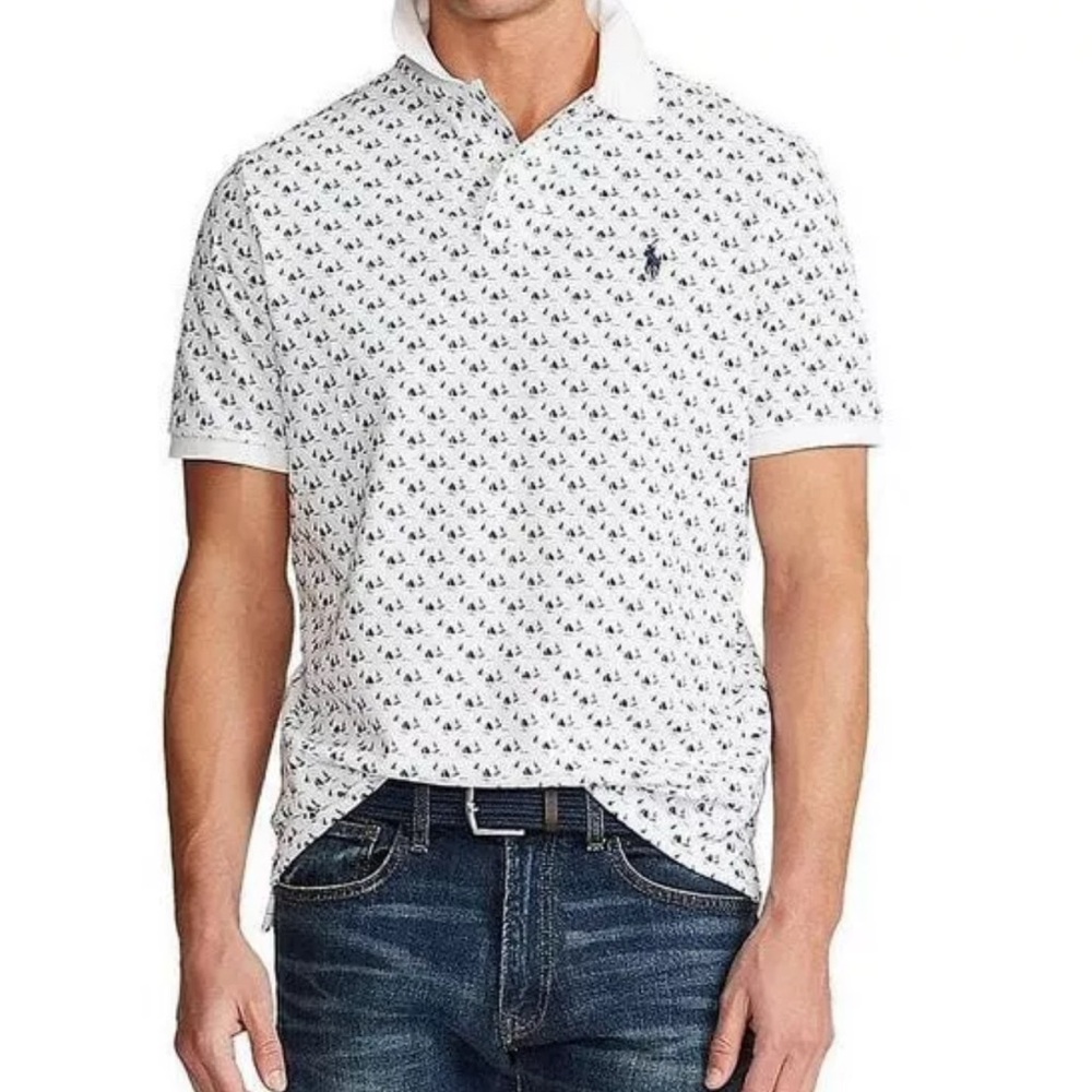 Polo Ralph Lauren Polo Shirt with sailboat Pattern